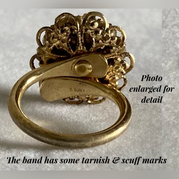 Vintage Sarah Coventry Ring and Earrings - Picture 5 of 12